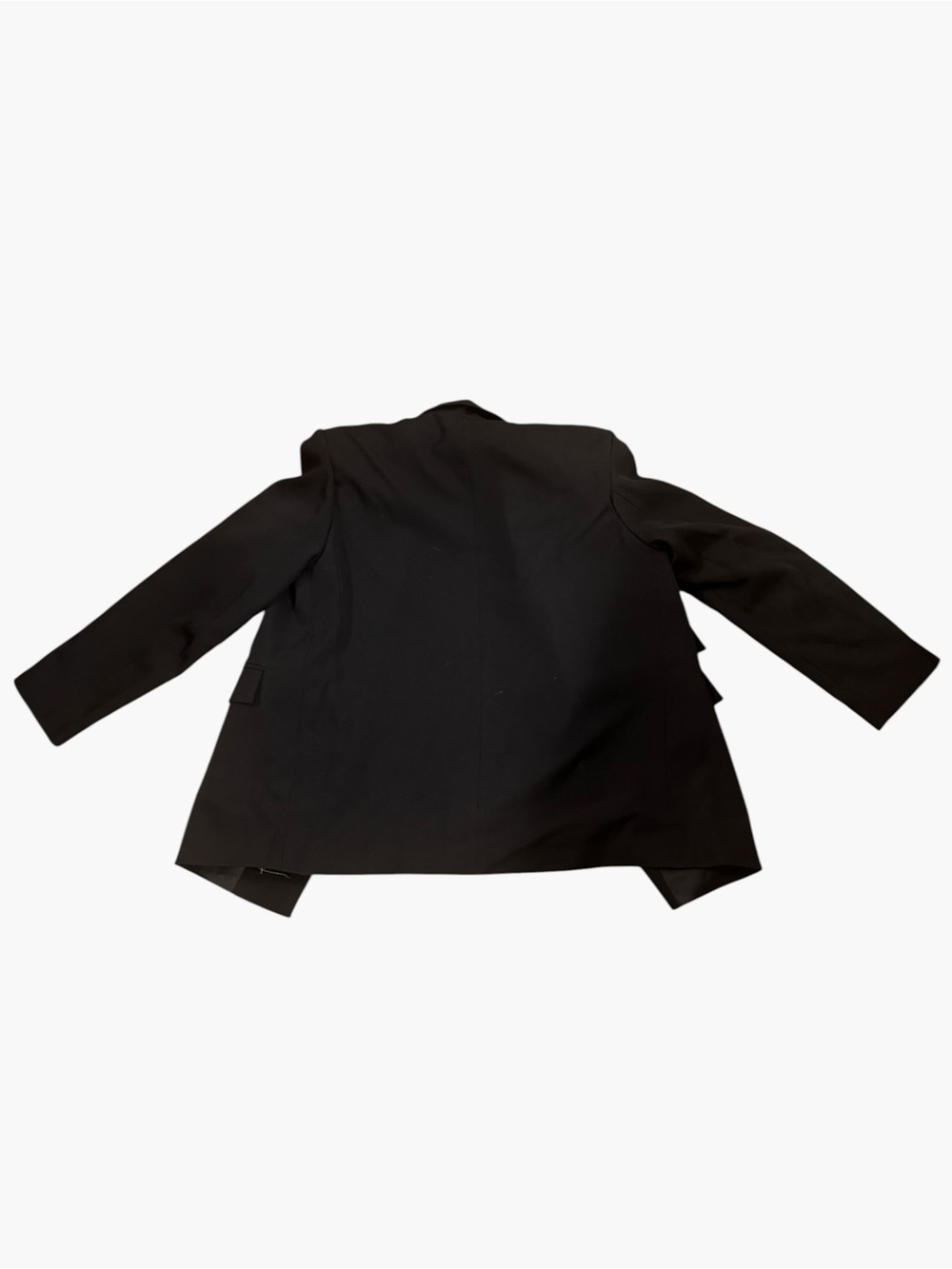 NWT Bluzat Moda Urbana Sharp Shoulder Blazer Black Sz M - Picture 6 of 8